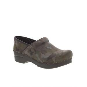 NEW DANSKO professional suede clog in camo